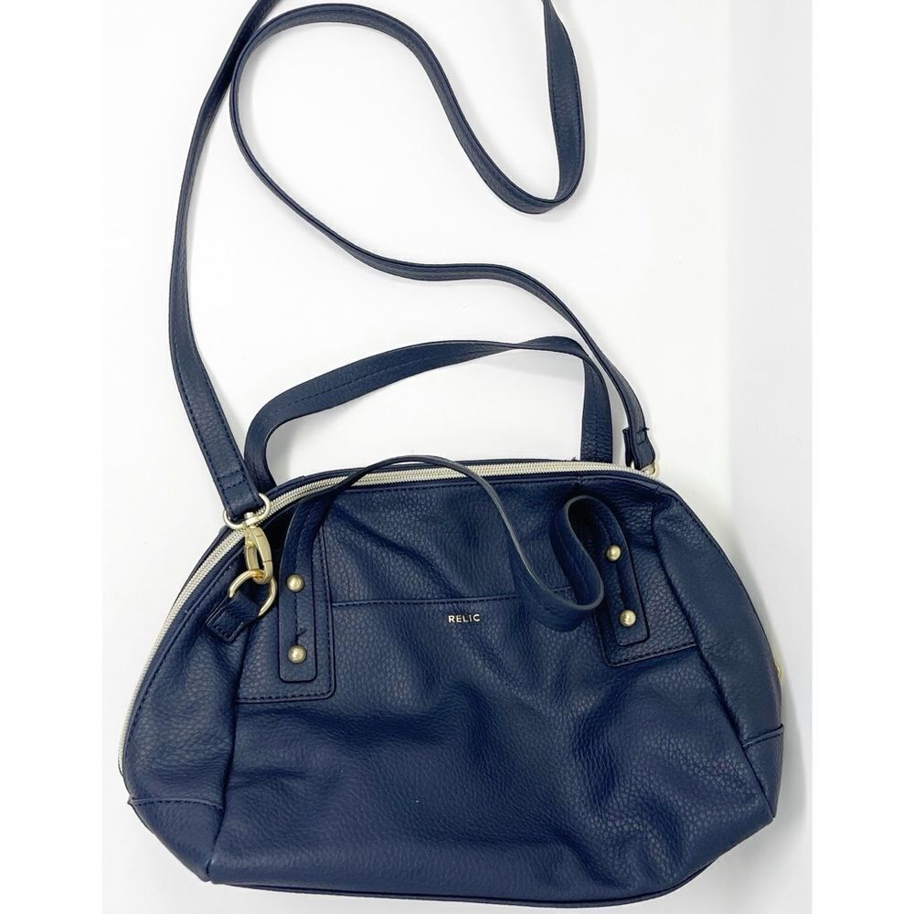 Relic Navy Blue Pebble Leather Purse